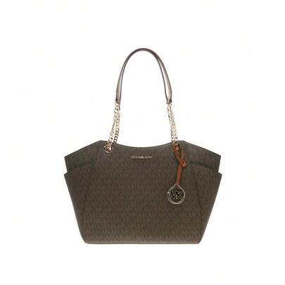  Michael Kors Jet Set Travel Printed Women's Shoulder Bag 35S4GTVT3B BROWN