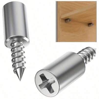 40Pcs Heavy Duty Shelf Support Kit, Anti Slip Shelf Bracket With Screws, For Cabinet Glass Wood Shelf, 1 Set