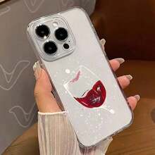 Tongyan Waterdrop Wine Glass Design Phone Case, Compatible With  17/16/15/14/13/12/11/XS/XR/X/7/8 Plus/Pro/Max/Mini - Creative And Stylish Design, Perfect For Men And Women, Ideal Gift For Friends, Family, Boyfriend, Or Girlfriend, Daily Phone Case,  17 Pro Max Travel Essential, Mother's Day - Style1 - View 7