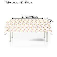 1/3 PCS Party Welcome Gift: Shrimp Platter Cover - Disposable Tablecloth - Summer Shrimp Cooking Party Supplies - White And Red Shrimp Tablecloth - Decorative Items For Shrimp Seafood Cooking Parties - View 8