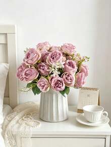 1/3/80 piezas de 30 cm Rosa artificial, decoración de primavera Plantas falsas, decoración del hogar y la boda del Día de San Valentín, ramo de boda, decoración de la sala de estar DIY , decoración del Ramadán, decoración del Día de Acción de Gracias, DIY, regalo, centro de mesa del comedor, decoración de cumpleaños, decoración interior y exterior, decoración de jarrón, decoración rústica, boda bohemia, Día de San Valentín - Rosa - Ver 6