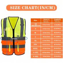 Pink Reflective Safety Vest For Women, Working Safety Gear With Strips, High Visibility Work Vest For Construction, Medium - 黃橙色 - 查看 3