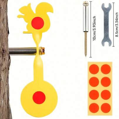 1 tấm bia sắt xoay bền chắc dùng để luyện tập ngoài trời, bia sắt chắc chắn.