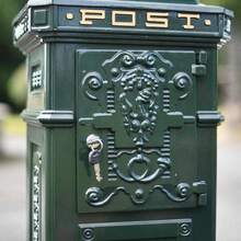 Deluxe Green Camden Free Standing Post Box With  Lettering - C - View 6
