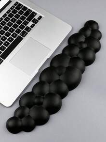 Cloud-Shaped Gradient Keyboard Wrist Rest, Ergonomic Thick Leather Wrist Pad With Anti-Slip PU Base, Relieves Wrist Pain During Office Work And Study - View 10