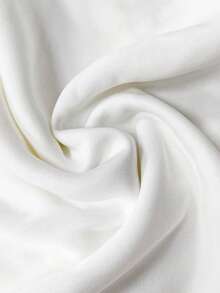 女士新款时尚休闲舒适灰白拼接撞色蜂蜜刺绣弹力腰两件套，纯色设计，适合休闲、居家、日常、户外和通勤穿着。 - 白色 - 查看 8