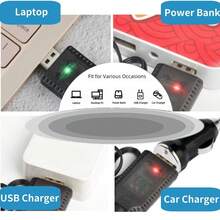 Universal S/M-2P LED Indicator 3.7V USB Charger RC Toys Li-Ion Battery NiMh/NiCd Battery Charging Cable - Black - View 6
