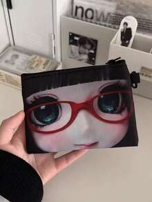 Niche Design Anime Girl Coin Purse, Lightweight Portable Pouch, Fashionable Personalized Accessory - Multicolor - View 2