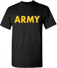 Lucky Ride Gear Black Short-Sleeved T-Shirt With Gold Print - 黑色 - 查看 4