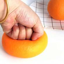 1个丑橘造型挤压玩具，减压挤压水果仿真小玩意 - 彩色 - 查看 4