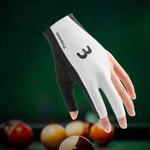 1pc Left Hand Lightweight Professional Snooker/Pool Glove, Seamless, High Elasticity, Breathable, Comfortable, Smooth Palm Anti-Slip, Fingerless Unisex Snooker/Pool Glove - Multicolor - View 4