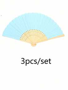 1/3/5/8/10/15/20/25/30 chiếc Quạt gấp tông màu mềm mại cho đám cưới - Quạt gấp bằng tre và quạt gấp cầm tay bằng giấy cổ điển. Hoàn hảo làm quà tặng đám cưới nhà thờ, tiệc cô dâu, đạo cụ chụp ảnh phù dâu, quà sinh nhật và các sự kiện mùa hè. - nhiều màu - Xem 16