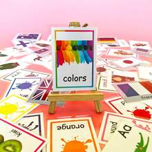 Waterproof Color Animal Letter Spelling English Word Learning Flash Cards, Early Childhood Education, Learning Colors, Animals, Letters, Weather, Enlightenment Cognitive Cards For Children And Parents Interaction Back To School - Multicolor - View 4