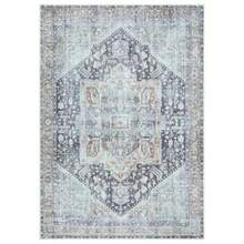 GLN Rugs Alfombra De Área Lavable A Máquina Resistente A Las Manchas Estética Vintage Persa Bohemia Desgastada Parte Trasera Antideslizante Decoración del Hogar para Piso Interior para Dormitorio - 1.2 x 1.8 metros 4 x 6 pulgadas - Ver 4