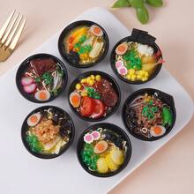 2026 Hot Selling Realistic Seafood Ramen Noodle Keychain, Japanese Food Toy Noodle Decor, Gag Gift, Interesting Creative Gift, Birthday Gift, Valentine's Day Gift, Children's Day Gift, Easter Gift, Perfect Gift, Best Gift, Halloween Gift, Stress Relief Toy - Squishy - Multicolor - View 1