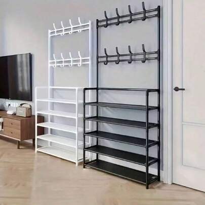 Bộ đồ dùng nhà ở lối vào đa năng - Giá treo áo, giá để giày, kệ đựng giày, ghế có móc để cất giày dép, quần áo, áo khoác, mũ, túi xách, ô dù, phụ kiện trang trí nhà cửa.