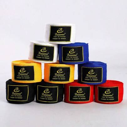 2 cuộn băng thể thao dài 3 mét/5m, băng quấn tay Muay Thai, băng quấn tay co giãn dùng trong boxing.