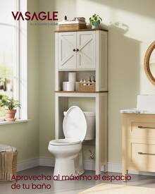 VASAGLE Over-The-Toilet Storage - White - View 2