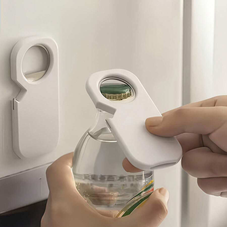 Abridor de botellas de acero inoxidable 3 en 1, abridor de latas de cocina, abridor de tapas de botellas de cerveza, antideslizante y sin esfuerzo