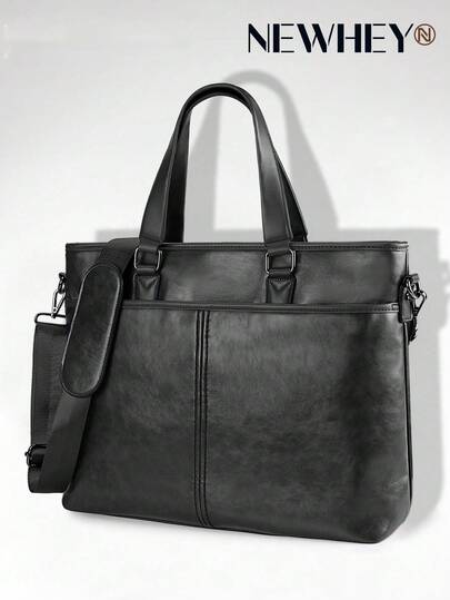 NEWHEY Men's Business Tote Bag, Waterproof 2-Way High Capacity Work & Commute Bag, Ideal For Job Search & Business Trip