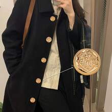 20pcs Vintage Embossed Round Metal Buttons, Suitable For Suits, Jackets, Uniforms - Gold Decorative Sewing Buttons For Men And Women Clothing - Multicolor - View 4