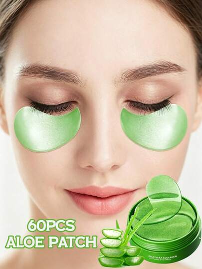 60pcs Aloe Vera Eye Gel Patches, Effective For Improving Dark Circles, Puffiness, And Preventing Fine Lines, Suitable For Both Men And Women (Bride, Eye Mask, Hen Do Bags Fillers, Beauty, Face Mask, Valentine's Day, Travel Essentials, Mother's Day Gift, Travel)