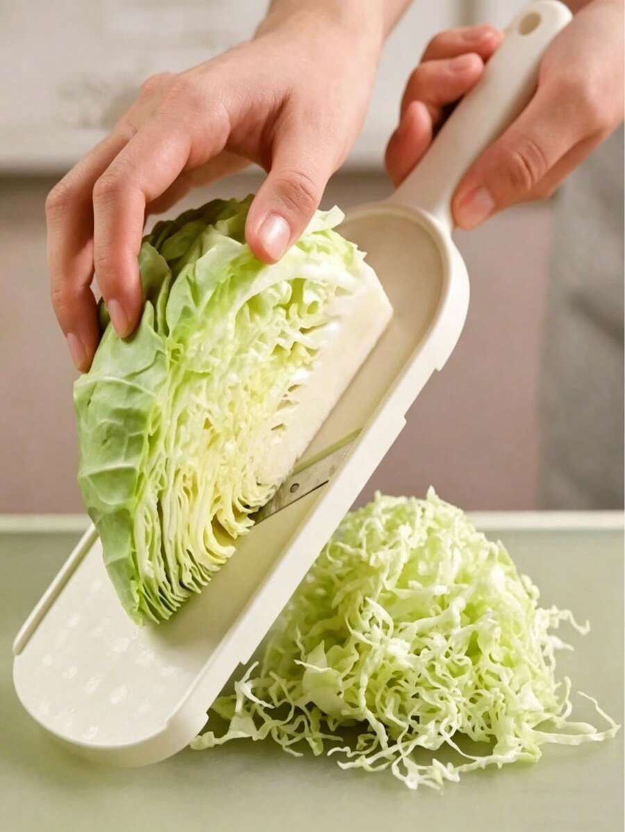 3-delat set med grönsaksskärare, strimlare, julienne-skärare för kål, sallad, lila kål, gurka, multifunktionell kålskärare