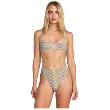 RVCA بلوزة بيكيني نسائية من Slow Going باللون الأزرق - الأزرق - مشاهدة 1