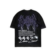Darcsport T-Shirt, American Style  Brand, Dark Skull Print, Short-Sleeved, Loose Fit, Drop Shoulder, Unisex - màu đen - Xem 6