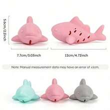 Silicone Fish Shaped Slow Feeder Puzzle Toy, Trains Pet Biting Strength, Funny Cat/Dog Toy IUCH - Grey - View 8