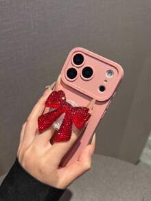 1 chiếc ốp lưng điện thoại sang trọng đính đá lấp lánh hình nơ, phù hợp với 17/17 Air/17 Pro/17 Pro Max/16 Pro Max/16/16 Pro/16 Plus/15/15 Pro Max/15 Pro/11/12/13/14 Pro Max/11 Pro/11 Pro Max/12 Pro/12 Pro Max/13 Pro/13 Pro Max/14 Pro/14 Pro Max, sáng tạo và thanh lịch. - Màu Đỏ Sâu - Xem 3