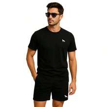 Kit Of 3 Acostamento Lobo Casual Summer T-Shirts, Men's Fashion, Cotton, Adult, Unisex - 黑色 - 查看 6