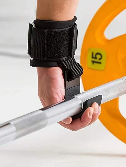 Heavy Duty Lifting Hooks For Home Gym, Unisex With Wrist Wraps Cushion, Non-Slip Hooks Suitable For Deadlift, Pull-Ups, Rowing, Strength Training Equipment