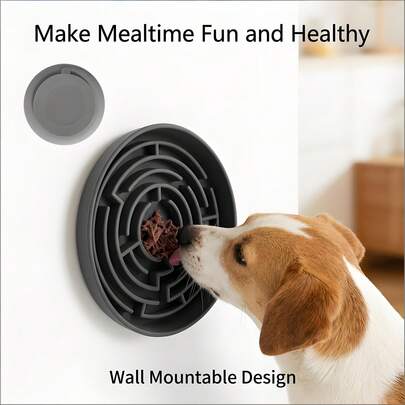Silicone Pet Bowl, Made Of Silicone Material, Anti-Choke Maze Design, Easy To Clean, Durable And Flexible Material, Available In Multiple Colors, Suitable For Household Cats And Dogs