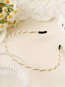 6pcs/Set Women's Hair Accessories, Delicate Pearl & Rhinestone Embellished Hair Hoops, Elegant & Charming, Suitable For Teens & Young Women, Versatile For Party, Date, Commute, Birthday, Festival, Performance - White - View 5