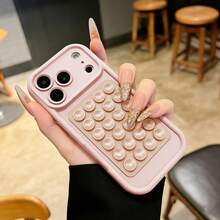 Capa de celular Vouvi 2 em 1, espessa, de silicone anti-queda, com ventosa, compatível com iPhone 17, 16, 15, 14, 13, 12, 11 Pro Max, cor sólida, com ventosa, compatível com iPhone 17 Air, 14, 15, 16 Plus e acessórios. - Rosa + ventosa - Ver 4