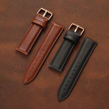 Women Retro Calfskin Genuine Leather Watch Band 18mm 20mm 22mm Quick Release Spring Bar Comfortable Replacement Wristband - Mouldless - View 3