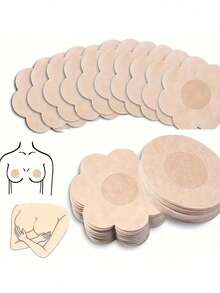 50-2入 女款隱形乳貼 無縫胸墊 防走光 適用於露背洋裝、婚紗、夏季上衣 女用內衣配件 戶外、海邊、辦公室、開學、度假必備 - 彩色 - 查看 2