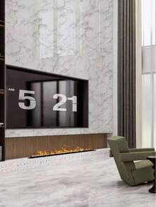 High-Quality Faux Marble PVC Wallpaper, Detailed And Decorative, Effectively Repairs Wall Defects, Easy To Install For Home And Commercial Spaces, Enhances Spatial Aesthetics - Large White - View 3