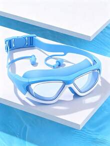 1 cặp kính bơi người lớn, tầm nhìn siêu rõ, chống sương mù, thiết kế gọng lớn, chất liệu silicon chống sương mù và chống thấm nước, bao gồm nút bịt tai, phù hợp cho nhiều hoạt động bơi lội, tập luyện và giải trí, cũng là một món quà tuyệt vời cho kỳ nghỉ, vật dụng cần thiết cho hồ bơi, du thuyền, phao bơi, đồ chơi hồ bơi - Nhiều màu - Xem 19