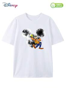 Disney Goofy 100% Cotton Graphic T-Shirt – Funny & Classic Character Tee For Men, Perfect Gift For Disney Fans (Walt Disney World Inspired) - 白色 - 查看 4