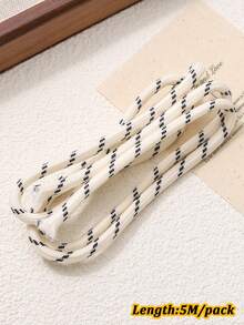 5m/Pack Colorful Nylon Braided Rope 5mm, Multi-Purpose Paracord, Durable Woven Rope Suitable For DIY Keychain, Pendant, Phone Strap, Belt And More - Colorful Rope - View 10