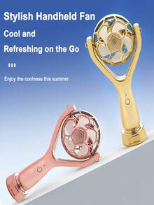 Mini Handheld High-Power Small Electric Fan, 3-Speed Adjustable, Outdoor Portable, Desktop USB Charging, Quiet Neck Fan, Gift For Friends, Colleagues, Loved Ones (Long-Lasting Battery) - Multicolor - View 7