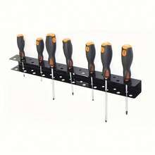 1pc Heavy Duty Metal Tool Rack, Space-Saving Storage For Screwdrivers And Pliers, Car Cleaning Brush Holder, Wall-Mounted Organizer Suitable For Garage And Workshop, Multi-Function Tool Rack, Garage Tool Storage - Tool Rack - View 8