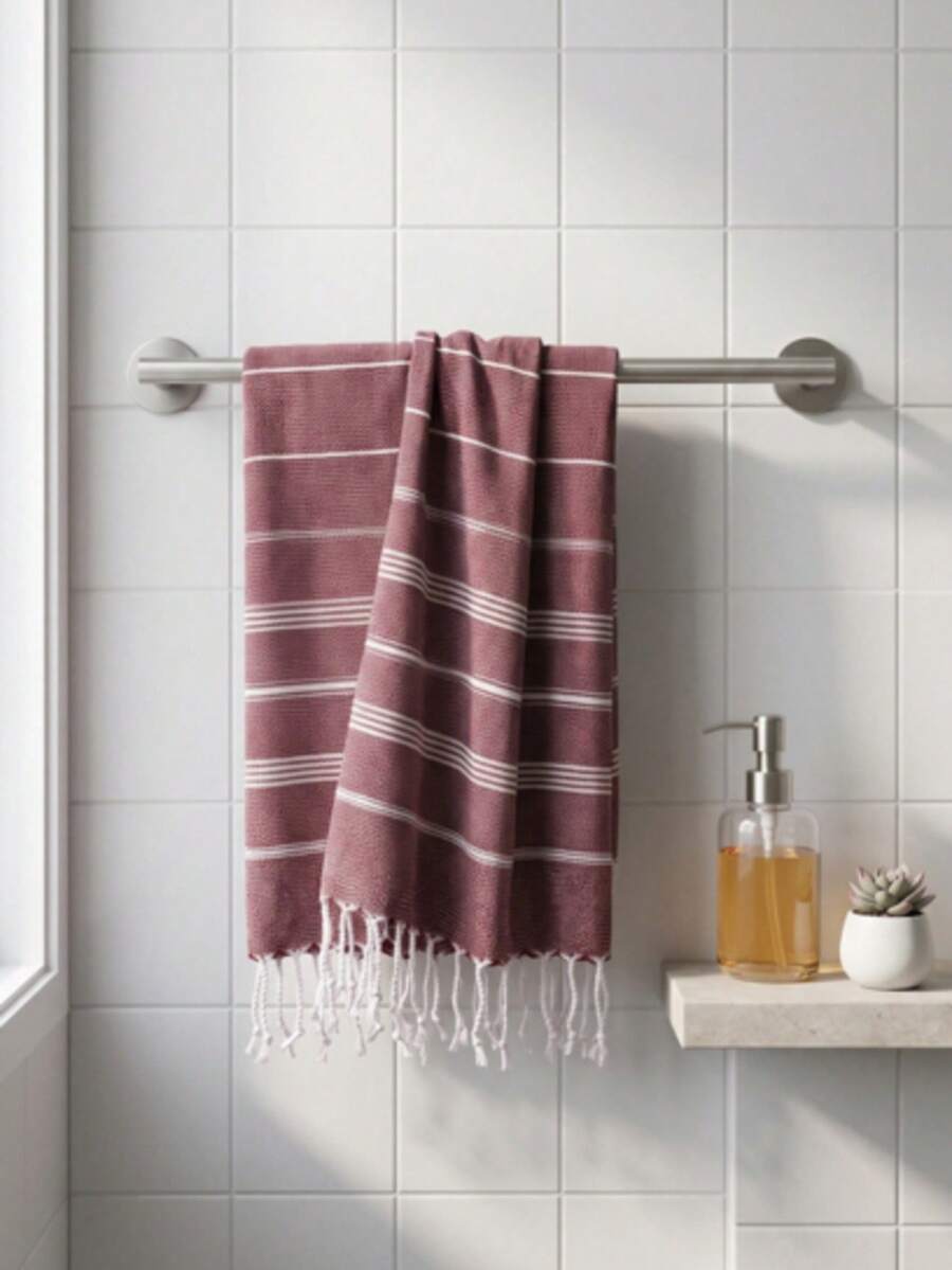 Contain Turkish Cotton Good Quality Hand Towel 45*70 - Burgundy - View 1