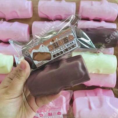 1pc Tri-Color Cream Squeezy Toy, Slow Rebound Squeeze Stress Relief Toy