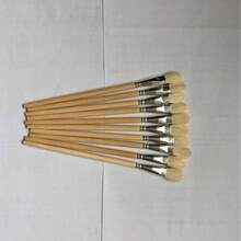 Juego de 7 piezas de brochas de cerámica con mango de madera, brochas para pintura artística, brochas para esmalte de cerámica, brochas de acuarela de cerámica, adecuadas para manualidades, pintura, estudiantes y aficionados - Conjuntos - Ver 14