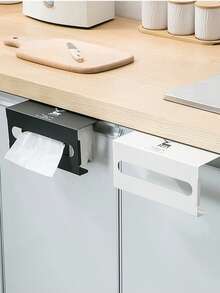Porta-papel toalha de cozinha para atacado, caixa de lenços de papel para armário sem furos, dispensador criativo de rolo de papel em aço carbono para pendurar, suporte para armazenamento de papel para uso doméstico - Multicolorido - Ver 6