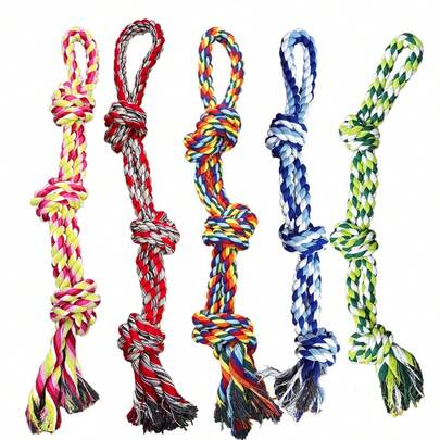 Dog Tug Toy, Heavy Duty Extra Long Tug-Of-War Rope Toy With Knots - Super Thick Anti-Bite Rope For Large And Medium Dogs - Aggressive Chewers, Heavy Chewers, Puppy Teething - Interactive Fetch, Obstacle Course, Training - Durable Pet Chew Toy For Jaw Exercise And Dental Health - Ideal For Labradors, German Shepherds, Huskies - Indoor/Outdoor Play, Dog Play Rope, Large Rope For Dogs, Dog Chew Rope