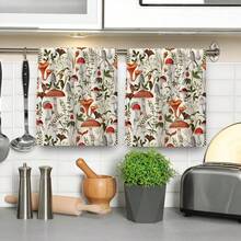 2 paños de cocina con diseño de setas rojas, de 16 x 24 pulgadas, toallas de té, paños de cocina, trapos de limpieza reutilizables, lavables, regalo de cumpleaños, regalo de inauguración de la casa para amigos, accesorios de cocina, artículos de primera necesidad para cocinar, hornear, limpiar el baño, actividades al aire libre y decoración para fiestas de té. El diseño elegante mejora la decoración del hogar. - Multicolor - Ver 4